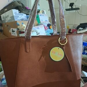 Viv And Lou Brown Tote Bag